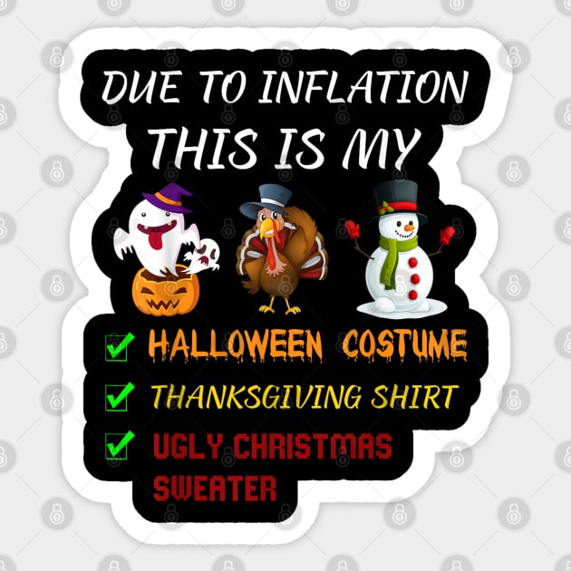 Coffee Inflation This Is My Halloween Thanksgiving Christmas Sticker by rhazi mode plagget